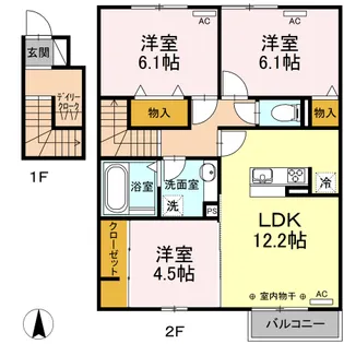 ル ココン【2階】の間取り