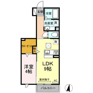リシュドール A【1階】の間取り