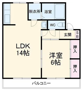 ヴィラスクエアⅠ【204号室】の間取り
