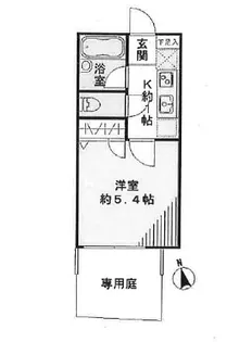 パティオ三宿【1階】の間取り