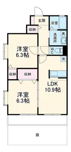 Liberte【102号室】の間取り