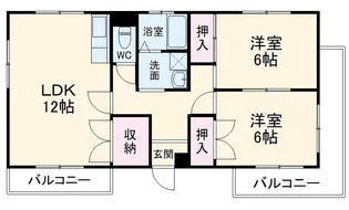 山豊ビル【4-C号室】の間取り