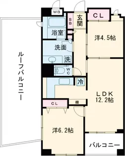 レジディア学芸大学【4階】の間取り