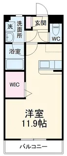 カルディアス大岩A【211号室】の間取り