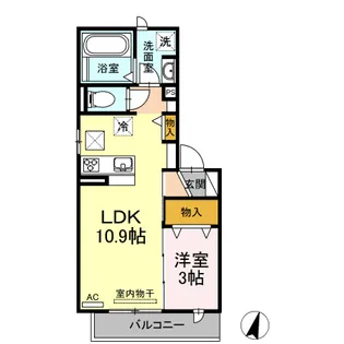 Mimosa【1階】の間取り
