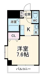 シャイニングシティー木曽川【3階】の間取り