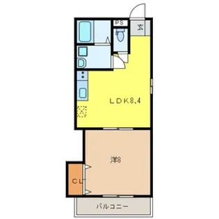 ゴッドマンション【1階】の間取り