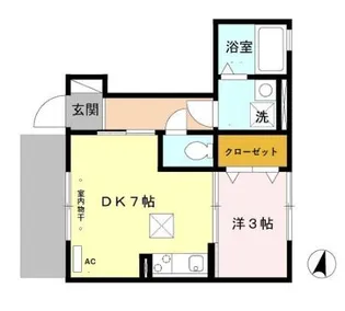 セプトクルール【1階】の間取り