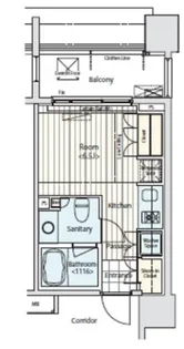 イプセ蒲田【4階】の間取り