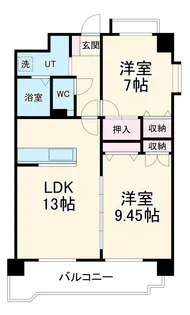 レジデンス新川【2階】の間取り