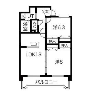レジデンス新川【602号室】の間取り