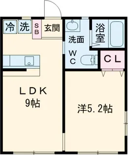 エスポワール【1階】の間取り