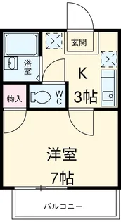 アーニストハウスB棟【205号室】の間取り