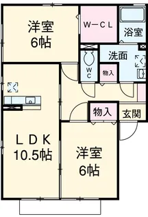 グラン ブランシェ【1階】の間取り