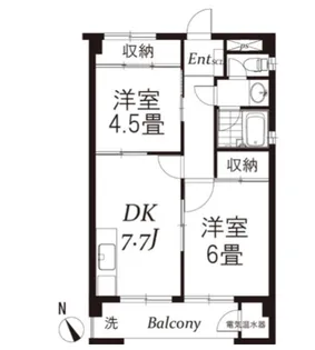 メィゾン昌明【1階】の間取り