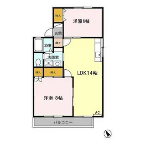 セジュールマエダ Ⅱ【2階】の間取り