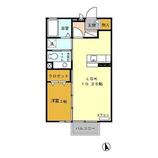 サンライズ【2階】の間取り