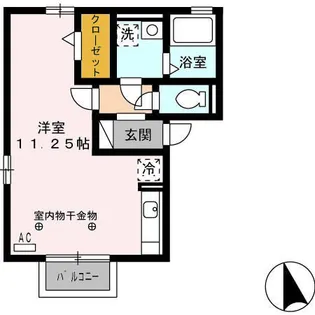 ラ・テール ドゥ【2階】の間取り