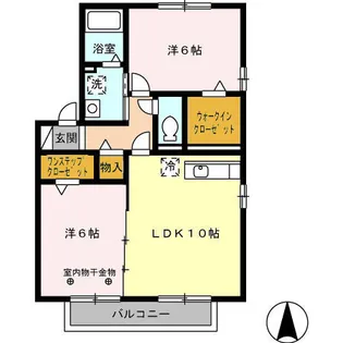 アプローズ B棟【2階】の間取り