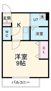 Bonheur中浦和B棟【3階】の間取り