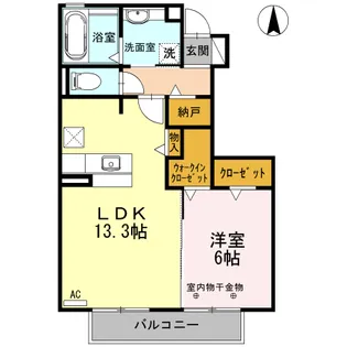スリジエコート【1階】の間取り