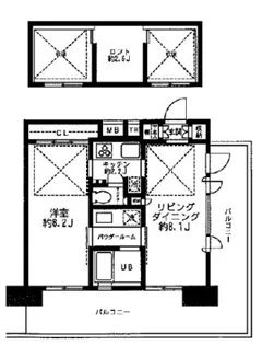 レジディア大森東【10階】の間取り