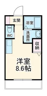グランビューノ浦和【203号室】の間取り