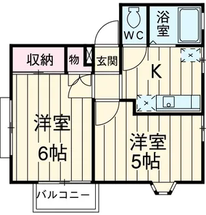 エイト駒沢【2階】の間取り