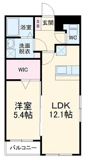 フクルーエ平成高田【101号室】の間取り