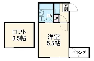 カーサ重松【201号室】の間取り