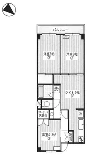 コーポラストマト【4階】の間取り
