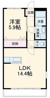 ライフパーク・ミナミ【2階】の間取り