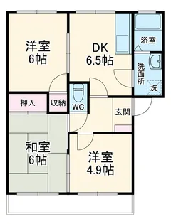 アーバンハイツ B【101号室】の間取り