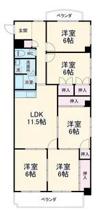 フィオーレ草間【3F号室】の間取り