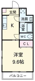 グリシーヌ【101号室】の間取り