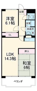 NH菰口【3階】の間取り