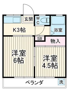 本八幡サンローズ【1階】の間取り