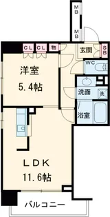 コンフォリア西早稲田【4階】の間取り