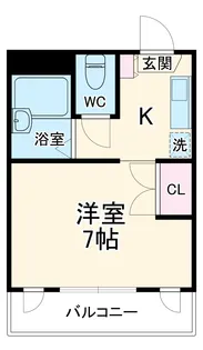 カレッジハイツ市川【2階】の間取り