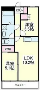 サニーデイズハイム【101号室】の間取り
