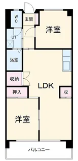 シャイン高鐘【2階】の間取り