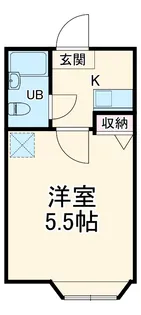 サンビレッジ新松戸【101号室】の間取り
