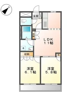 グレース・ヴィラ・エトワール【2階】の間取り