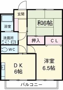ガーデンヒルズ泉台【203号室】の間取り