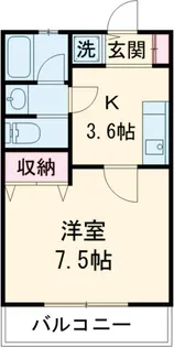 フェアリースター【101号室】の間取り