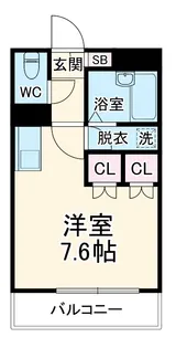 サンタフェスクエア【2階】の間取り