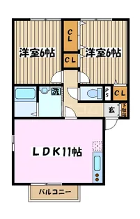 カサベルテ【2階】の間取り