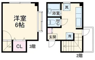 グランツA【2階】の間取り