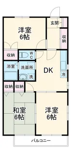 ピアウエストハウス【201号室】の間取り