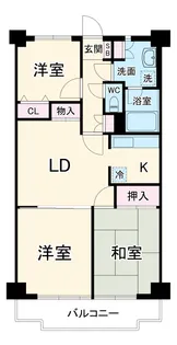 グリーンパレス和光【6階】の間取り